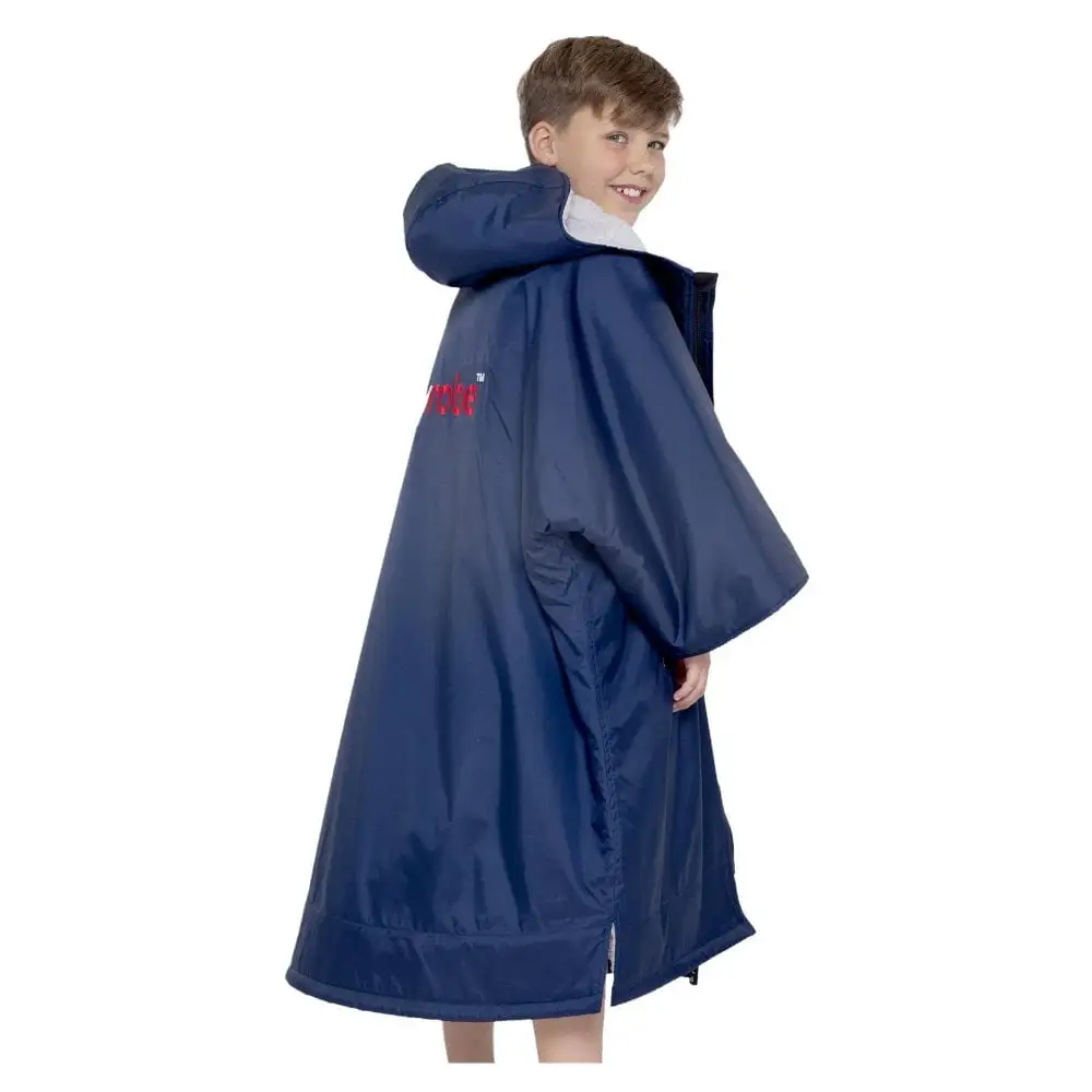 DryRobe DryRobe Advance Shortsleeve Junior Rain Jacket - Navy/Grey 4 DryRobe DryRobe Advance Shortsleeve Junior Rain Jacket - Navy/Grey - Image 2