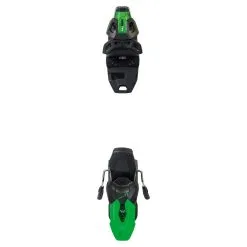 Fischer Fischer RSW 11 GW Powerrail Ski Binding - Solid Black/Flash Green