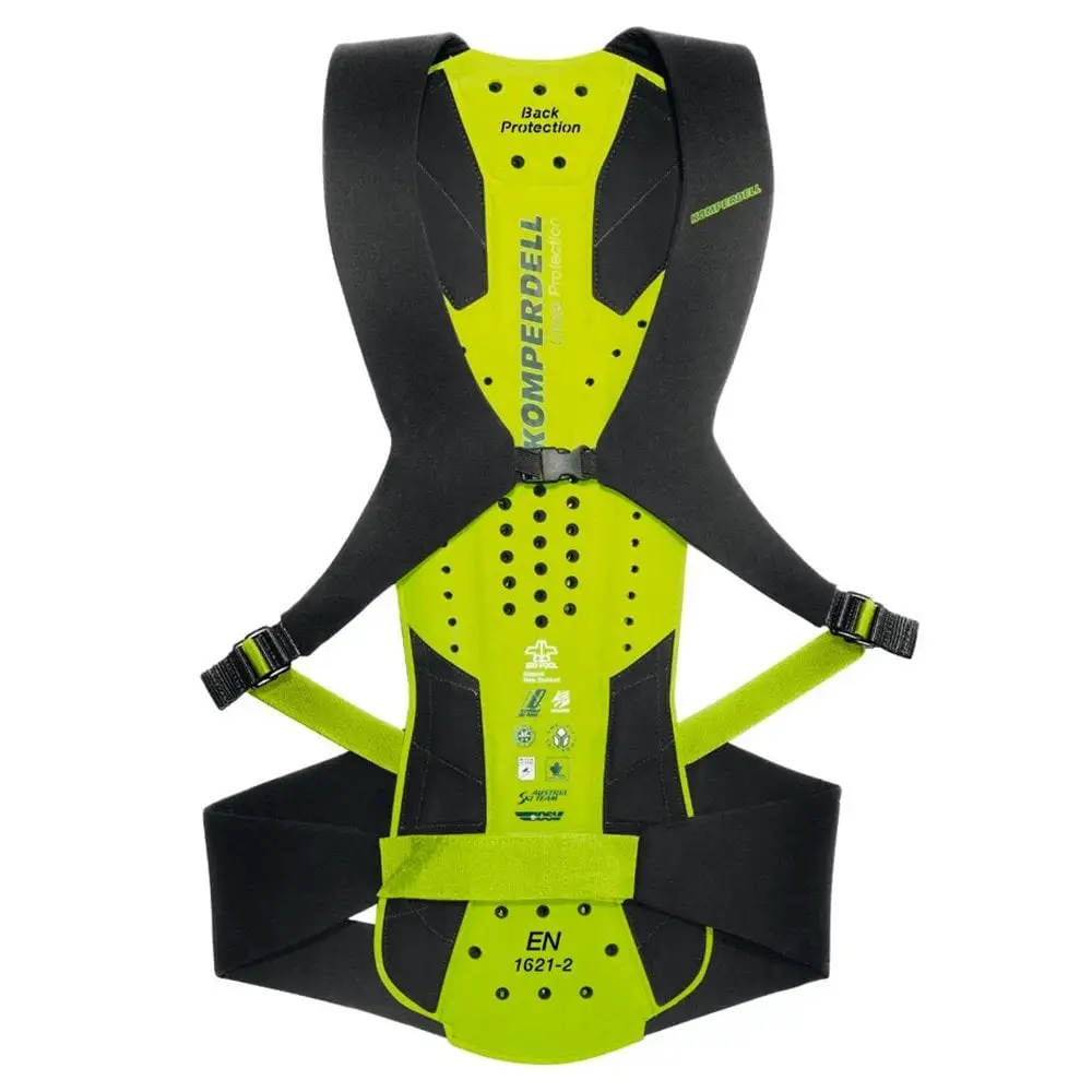 Komperdell Komperdell Junior Back Protector - Black/Green 4 Komperdell Komperdell Junior Back Protector - Black/Green - Image 2