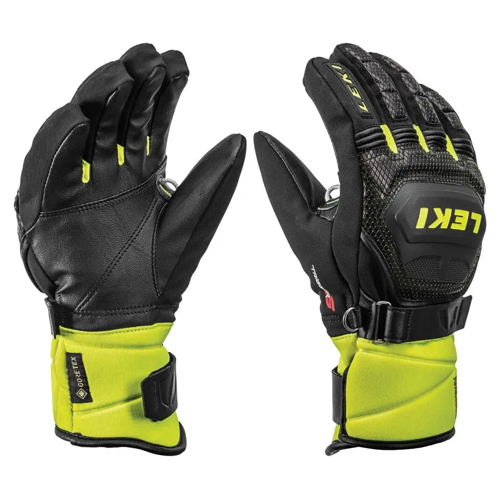 Leki Leki Race Coach Flex S GTX Junior Ski Gloves - Black/Ice Lemon 3 Leki Leki Race Coach Flex S GTX Junior Ski Gloves - Black/Ice Lemon