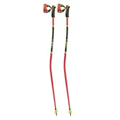 Leki Leki WCR TBS GS 3D Race Ski Poles - Fluorescent Red/Black/Neon Yellow