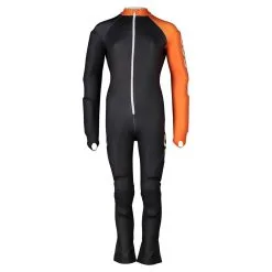 POC POC Skin GS Junior Padded Catsuit - Uranium Black/Zink Orange