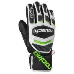 Reusch Reusch Race-Tec 18 SC Race Ski Glove - Black/White/Neon Green
