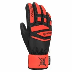 Reusch Reusch World Cup Warrior Prime R-Tex XT Junior Race Glove - Black/Fluorescent Red