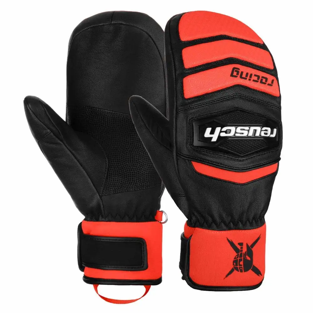 Reusch Reusch World Cup Warrior Team Race Mitten - Black/Fluorescent Red 4 Reusch Reusch World Cup Warrior Team Race Mitten - Black/Fluorescent Red - Image 2