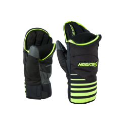 Shred Fortress 3-in-1 Ski Race Glove/Mitten - Black/Yellow